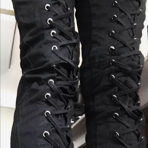 Royal bones laced up jeans